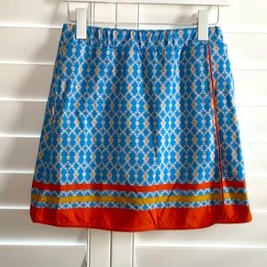 J McLaughlin women’s skort w/ pockets size xs Blue orange floral athletic skort